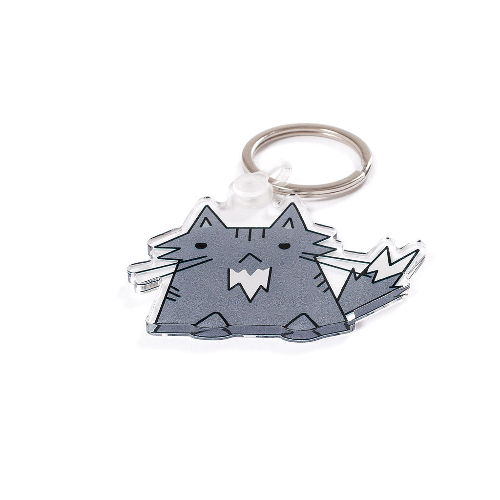 Sir Grumpy Cat Keychain/Backpack Buddy
