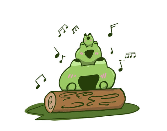 Singing Frogs Keychain
