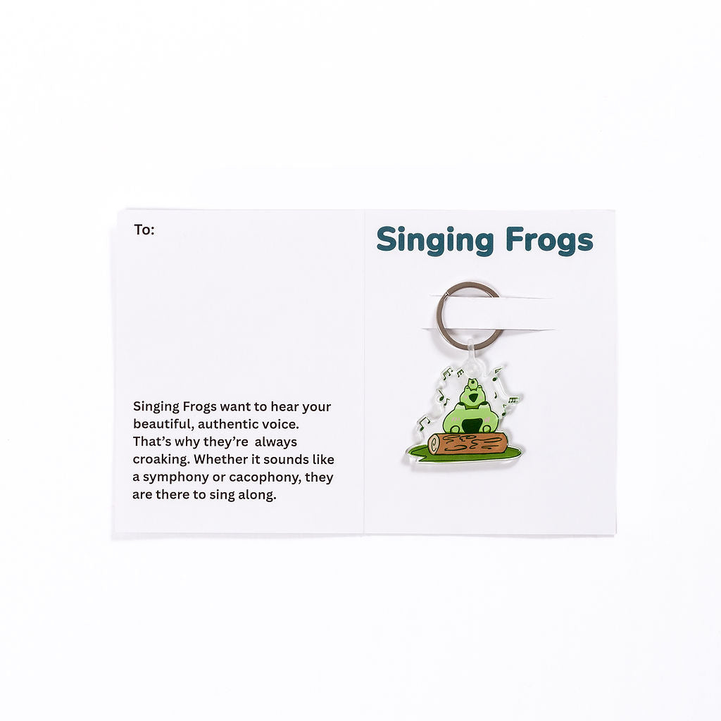 Singing Frogs Keychain
