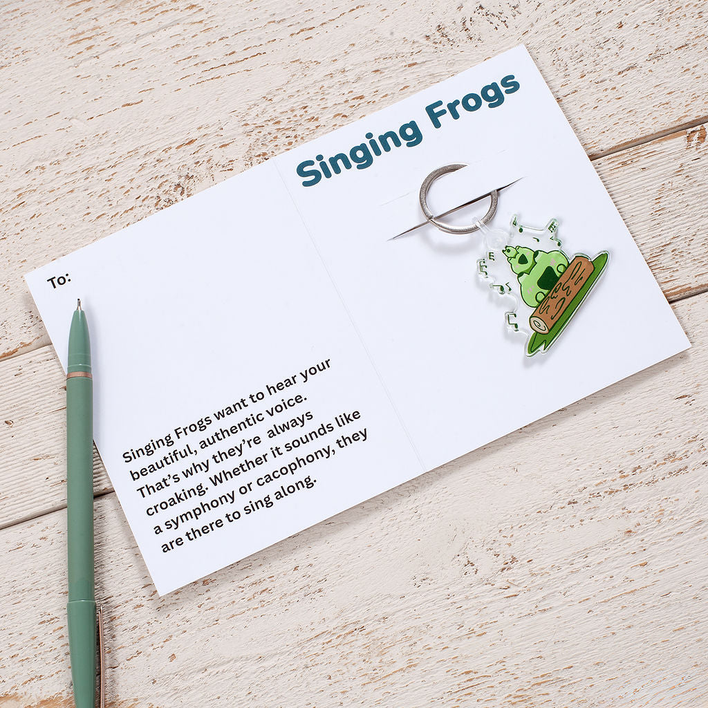 Singing Frogs Keychain
